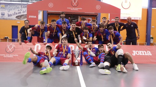 «Барселона» (U-17) - володар Кубку Іспанії з футзалу серед 17-річних. 