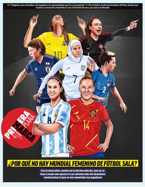 Офіційний постер на підтримку чемпіонату світу з футзалу серед жінок. 