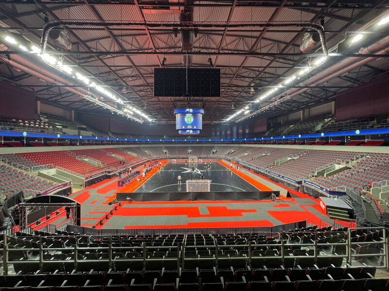 «Арена Рига» перед стартом «Фіналу чотирьох» Ліги чемпіонів у 2022 році. Фото: УЄФА