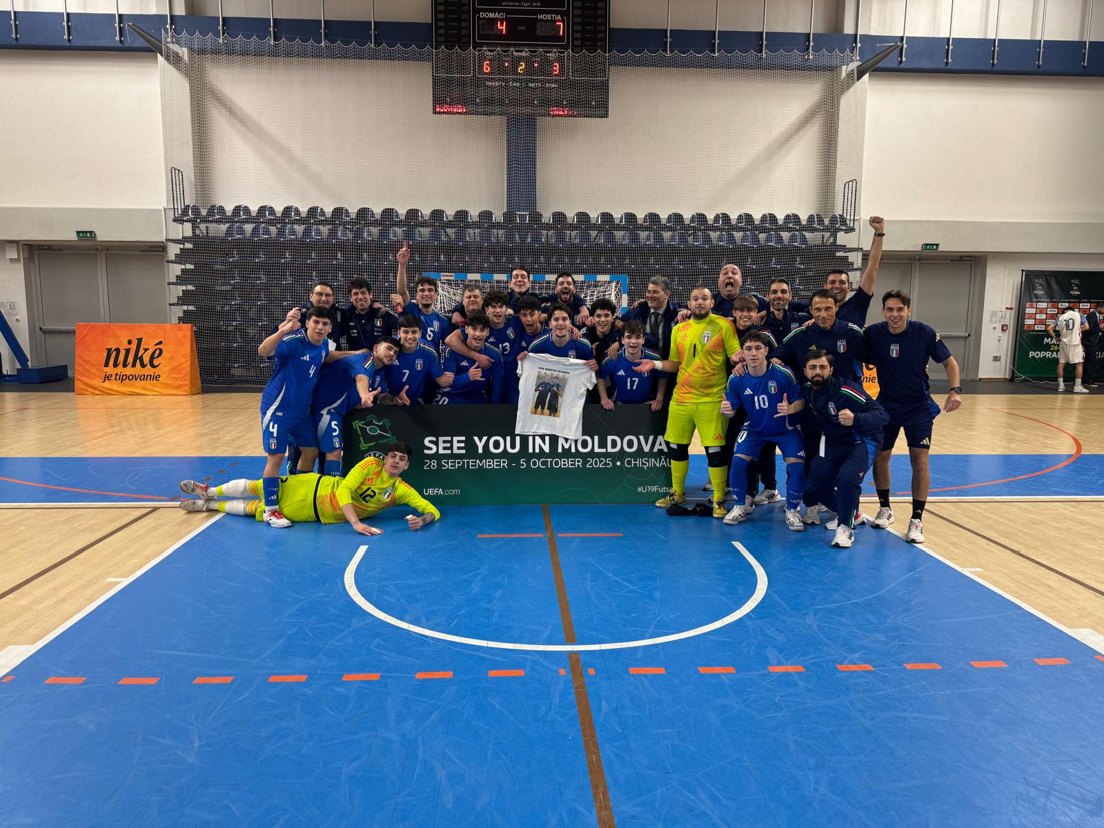 Збірна Італії (U-19) - учасник Євро-2025 (U-19). Фото: futsalslovakia.sk Збірна Італії (U-19) - учасник Євро-2025 (U-19). Фото: futsalslovakia.sk