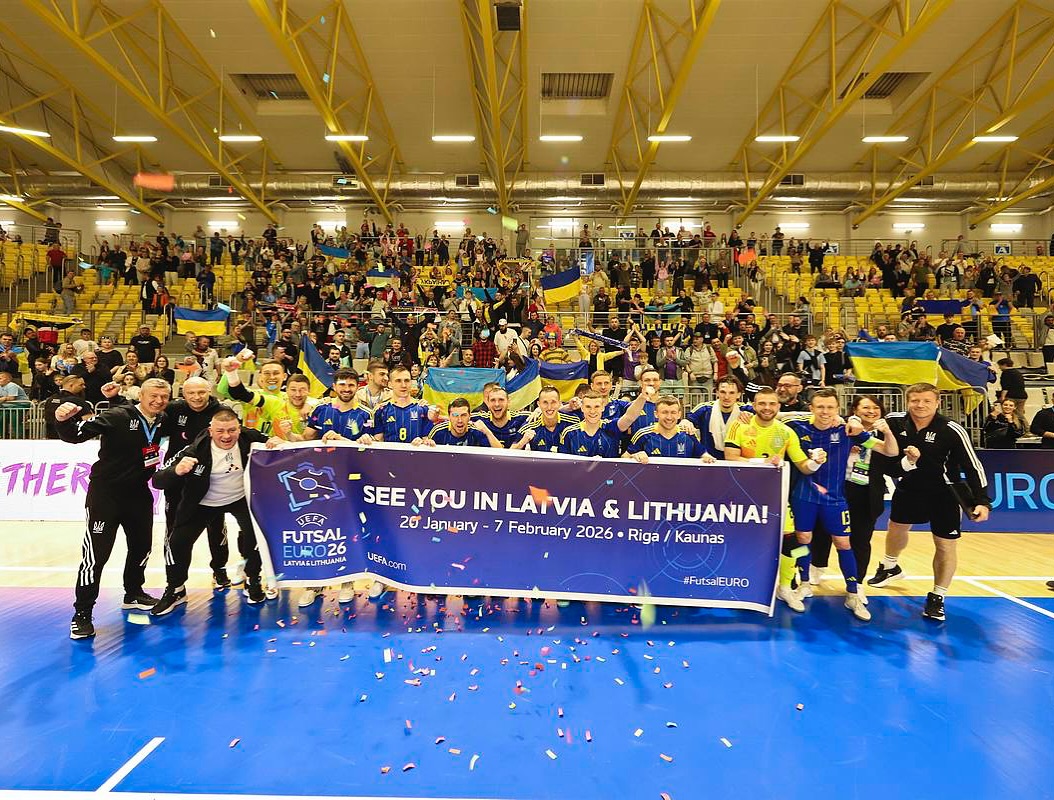 Збірна України - учасник Євро-2026. Фото: Асоціація футзалу України Збірна України - учасник Євро-2026. Фото: Асоціація футзалу України