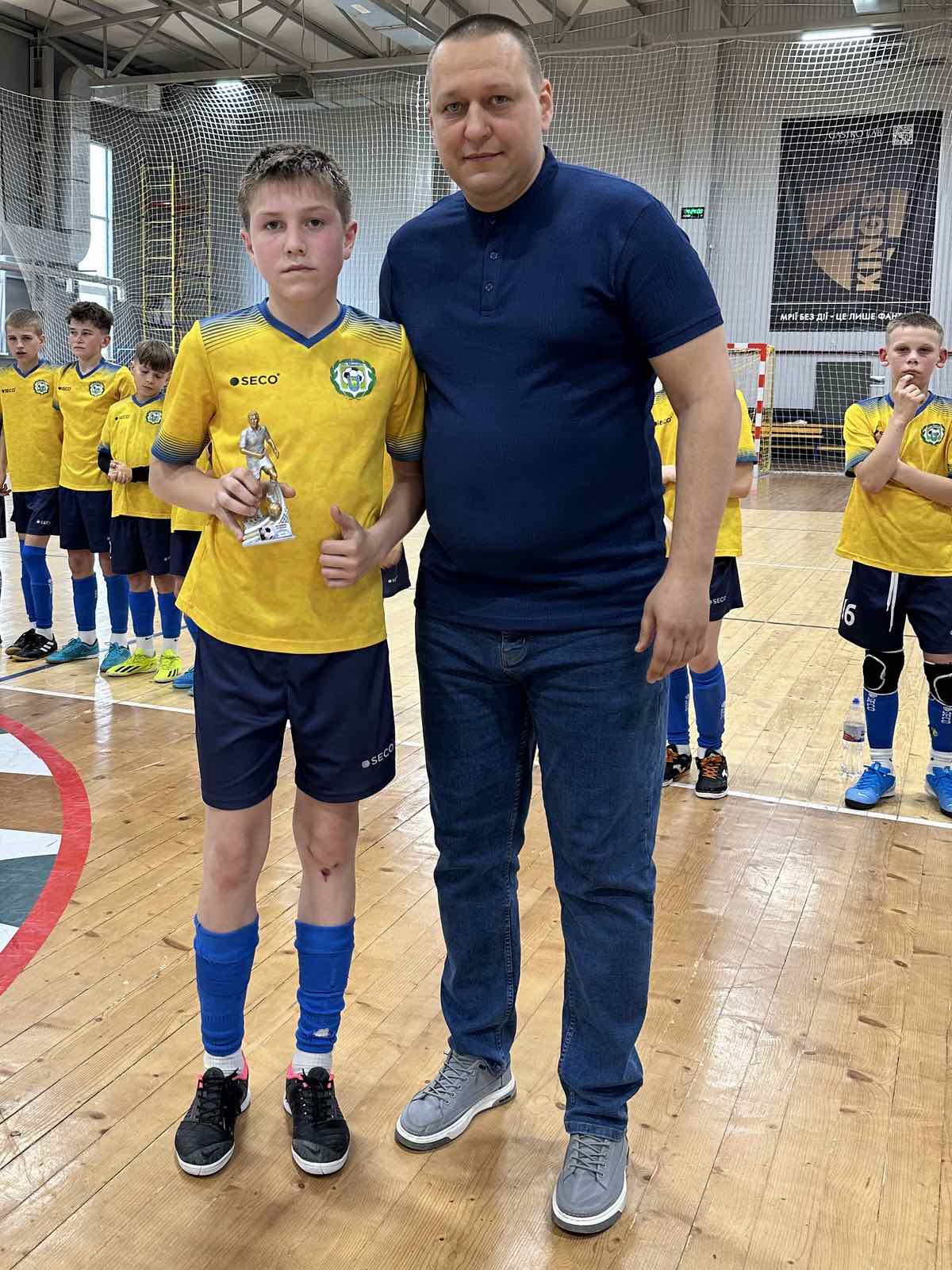 Тимофій Биковський (ДЮСШ (Маневичі)) - найкращий гравець чемпіонату України (U-13) серед команд Вищої ліги Тимофій Биковський (ДЮСШ (Маневичі)) - найкращий гравець чемпіонату України (U-13) серед команд Вищої ліги