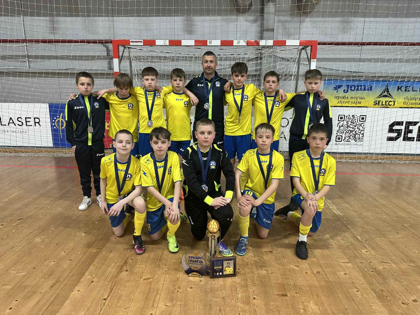 «Академія футзалу-2» (Житомир) – срібний призер чемпіонату України (U-13) серед команд Першої ліги.