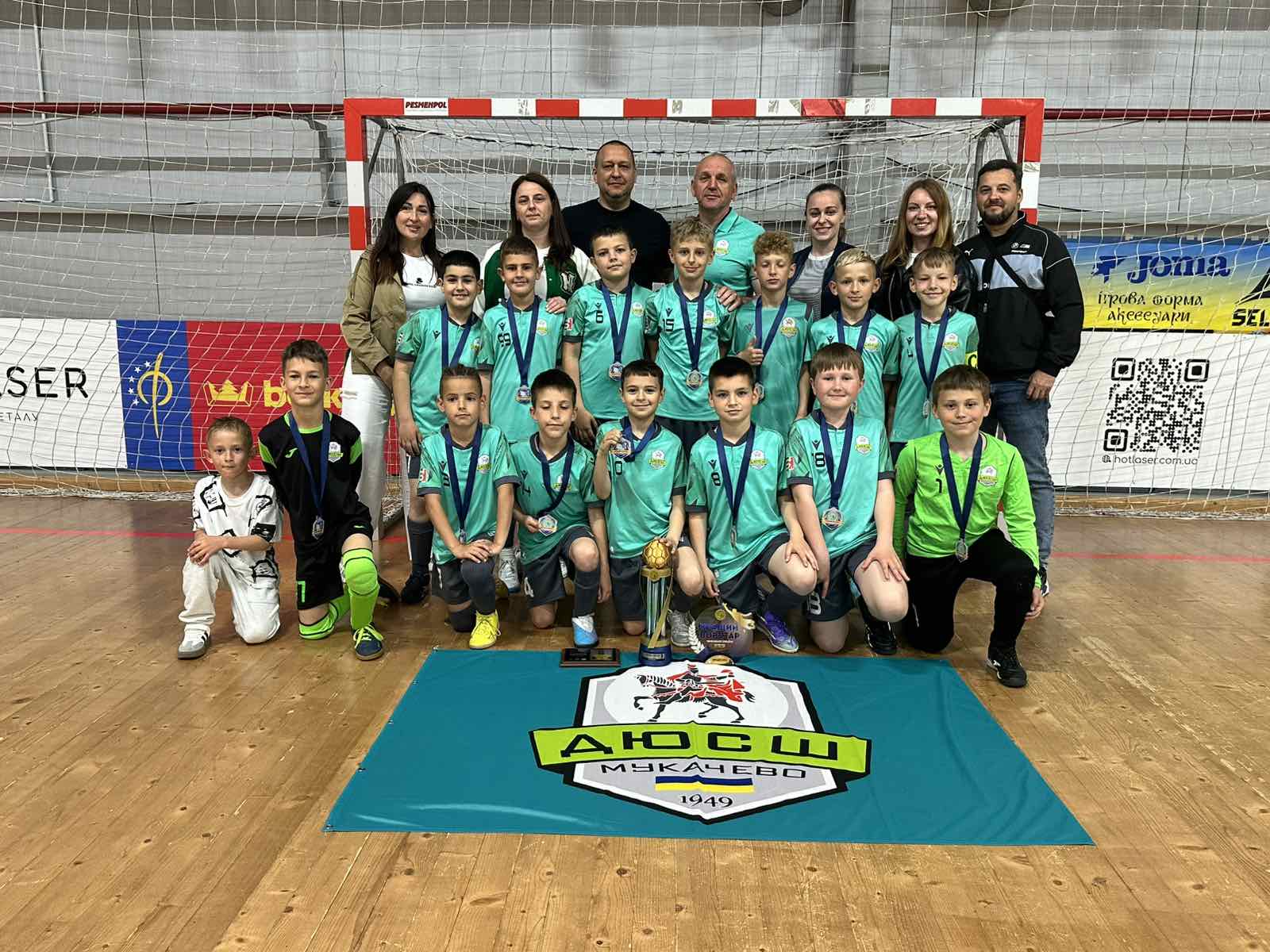 ДЮСШ (Мукачево) – срібний призер чемпіонату України (U-10) серед команд Вищої ліги сезону 2025/2026 р. р. 
