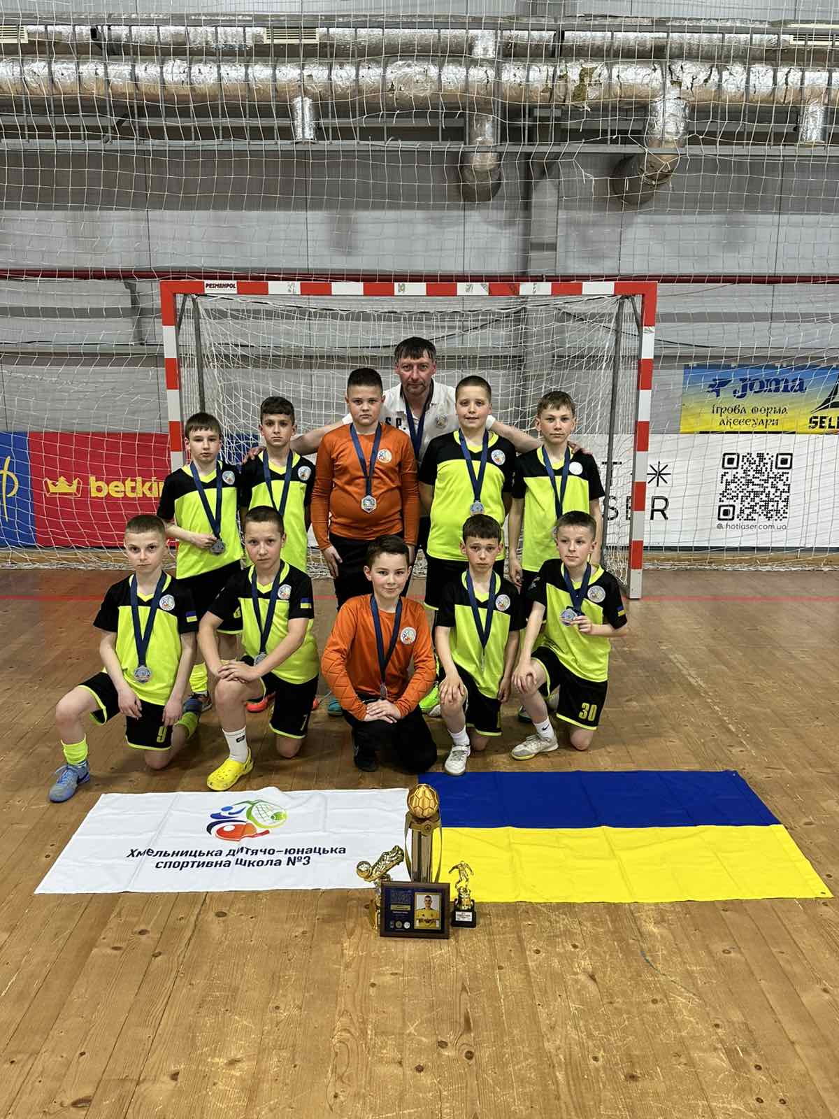 ДЮСШ-3 (Хмельницький) – срібний призер чемпіонату України (U-11) серед команд Другої ліги сезону 2025/2026 р. р.