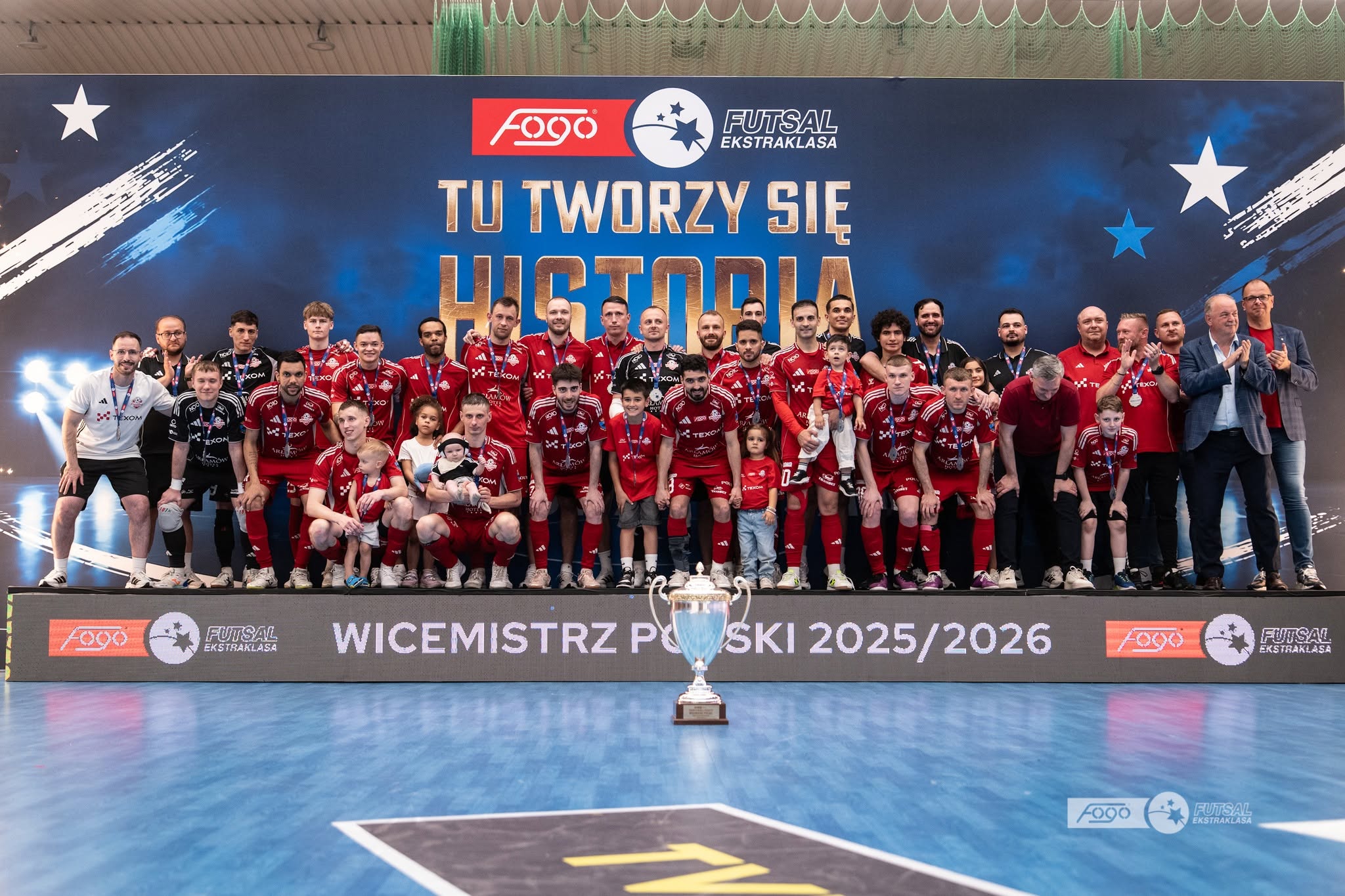 «Євробус» (Перемишль) - срібний призер чемпіонату Польщі сезону 2025/2026 р. р. Фото: futsalekstraklasa.com